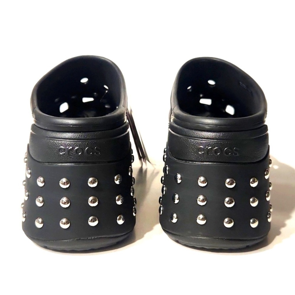 NWT Crocs Siren Studded Clog Heel Black Women's Size 13 Men’s Sz 11 - Picture 6 of 15